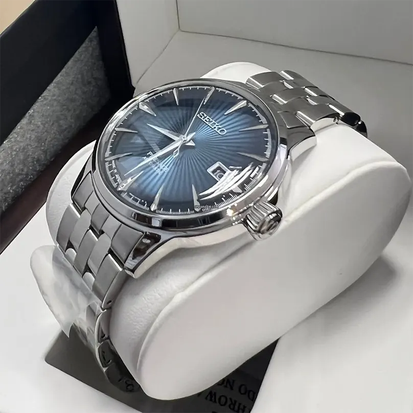 Seiko Men's  Presage Cocktail Time Blue Dial Watch | SRPB41J1